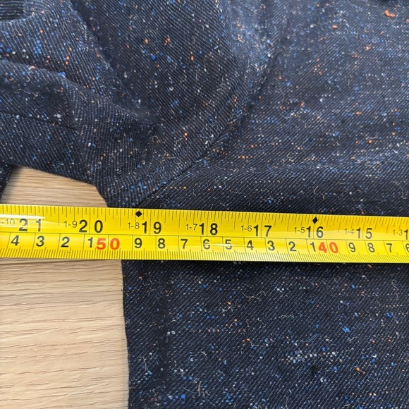 1791 Supply & Men's Navy Shirt Jacket Snap Shacket Tweed Flannel Layering Medium - Picture 8 of 9